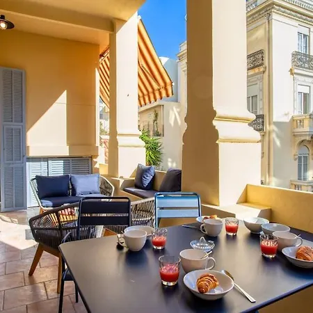 Apartament #8 Promenade 1min 2rooms/parking/terrace/wifi Nicea